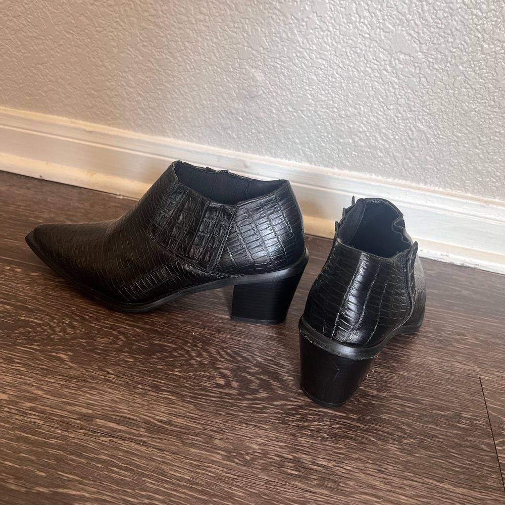 Black Booties, never worn